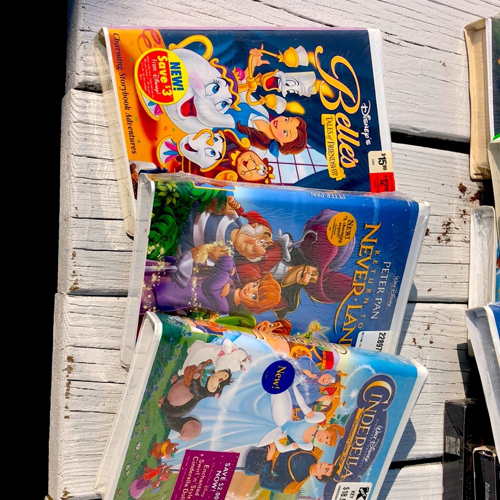 This is a lot of 3 Sealed in Plastic Original Disney movies